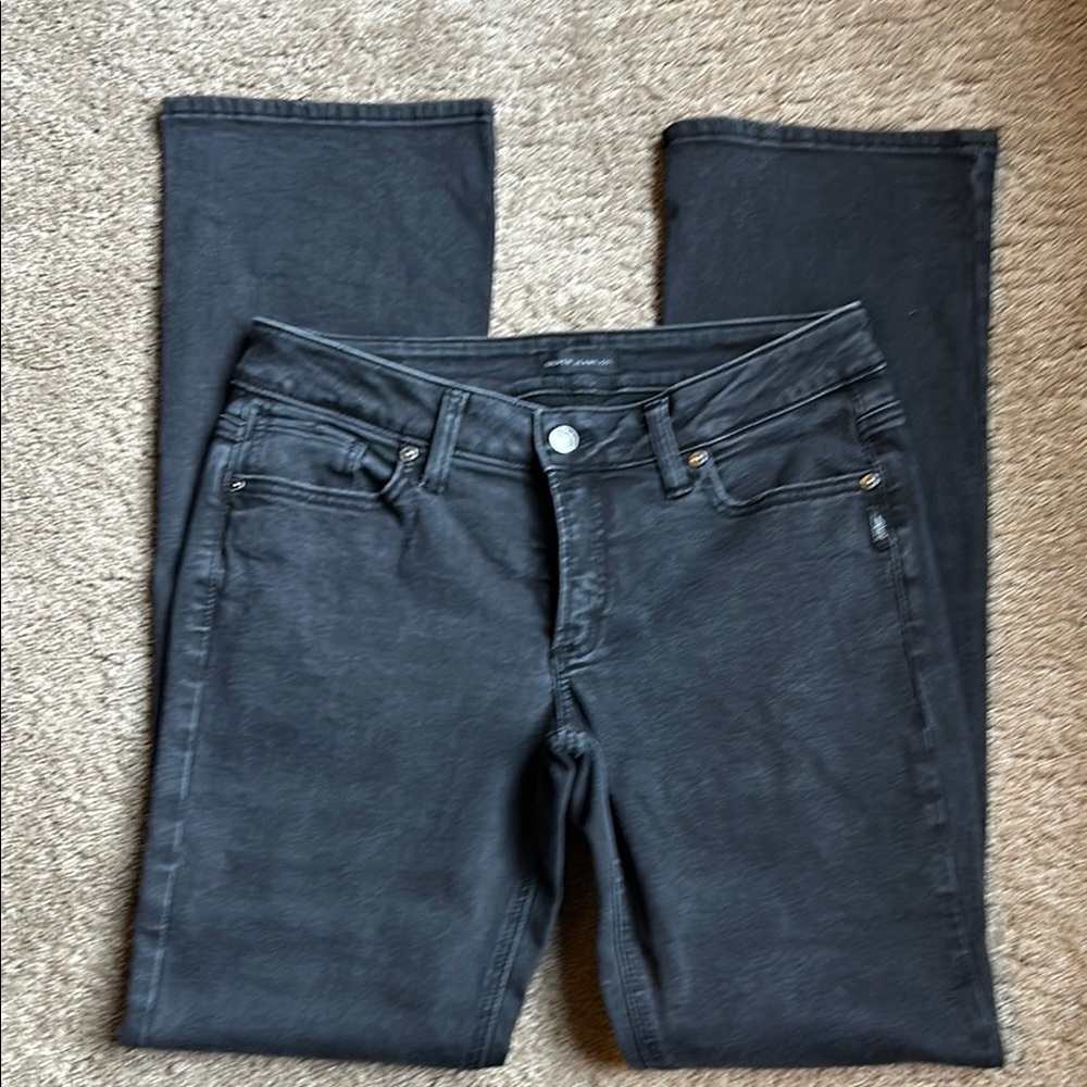 Silver Jeans Black Boot Cut Jeans with Simple Waistband